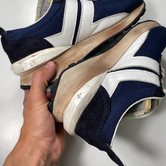 P202900 - Lanvin Mesh Bumper Sneaker "Navy Blue" mens size EU 39 / US 6-6.5 - Picture 9 of 10